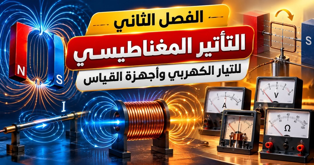 الفصل الثاني (التأثير المغناطيسي للتيار الكهربي واجهزة القياس ) (2027)